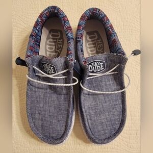 NWOT Hey Dude Men's Wally Funk Jacquard Casual Shoe / Sneaker